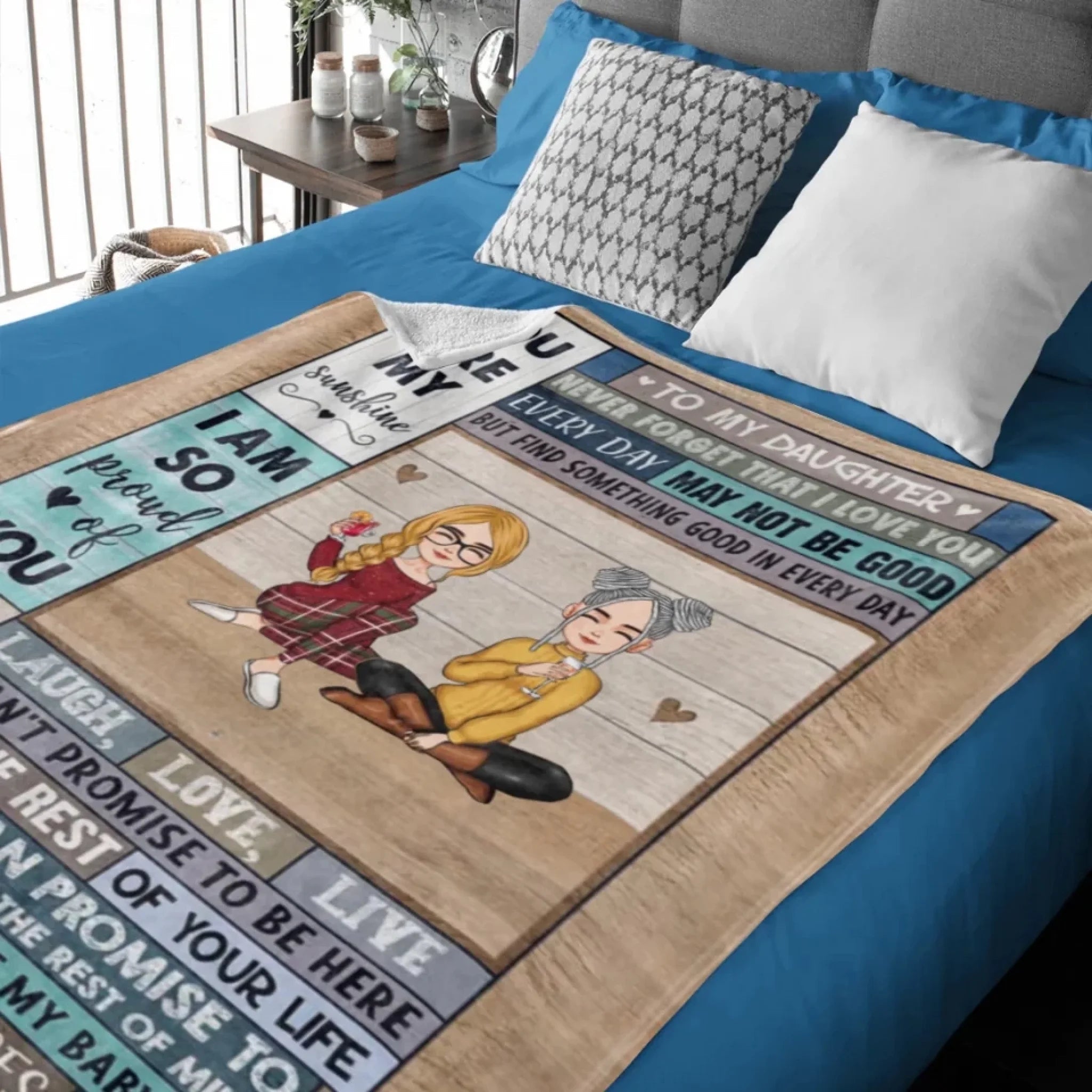 You Are My Sunshine - Personalized Blanket 716269 - M - DiyGiftly