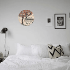 custom name wooden wall clock as a christmas gift