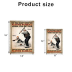 personalized metal sign you dont stop playing baseball when you get old baseball theme grandparents day gift