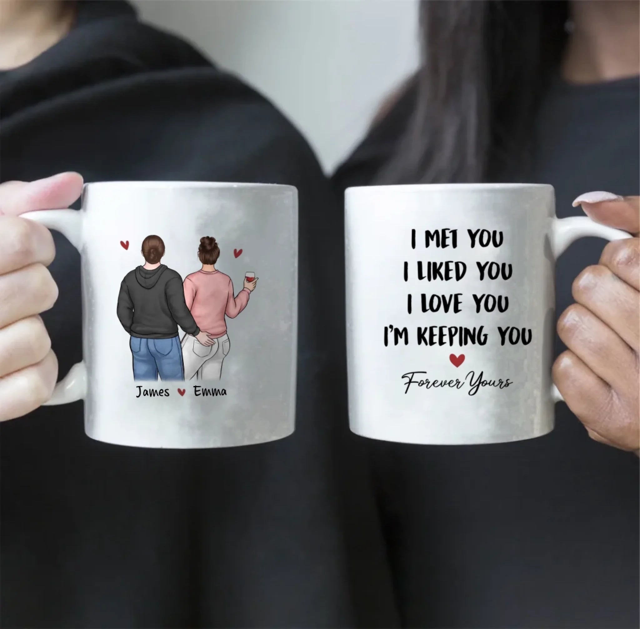 You Give Love A Special Meaning - Personalized Custom Mug for Couples - Unique Gift for Husband and Wife, Anniversary, Valentines, Wedding, or Special Occasions - Heartfelt Gift to Celebrate Love 1088708 - DiyGiftly