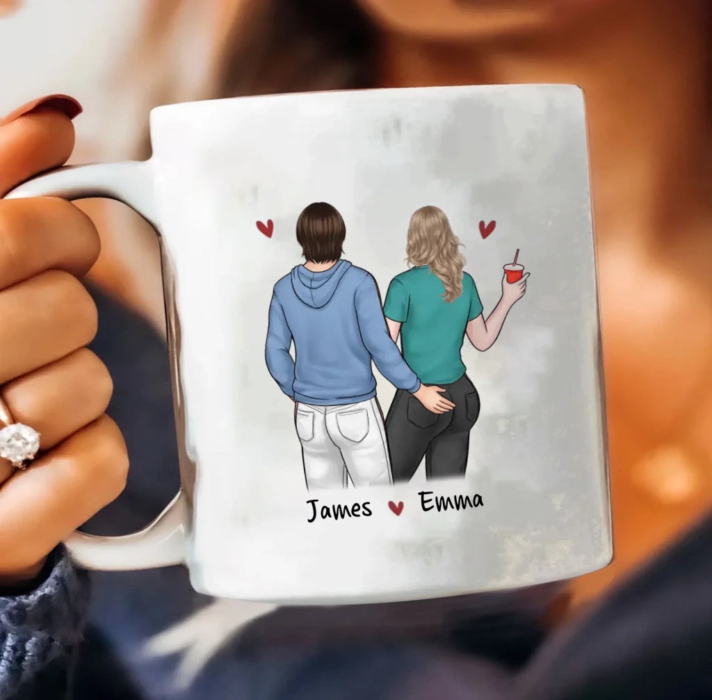 You Give Love A Special Meaning - Personalized Custom Mug for Couples - Unique Gift for Husband and Wife, Anniversary, Valentines, Wedding, or Special Occasions - Heartfelt Gift to Celebrate Love 1088708 - DiyGiftly