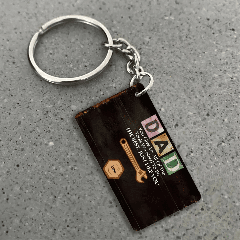 You Give Us All The Tools We Need - Personalized Custom Acrylic Keychain - Father's Day Gift For Grandpa, Dad 739351 - DiyGiftly