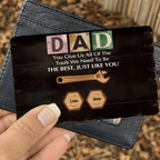 You Give Us All The Tools We Need - Personalized Custom Wallet Card - Father's Day Gift For Grandpa, Dad 732539 - Q - DiyGiftly