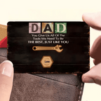 You Give Us All The Tools We Need - Personalized Custom Wallet Card - Father's Day Gift For Grandpa, Dad 732539 - Q - DiyGiftly