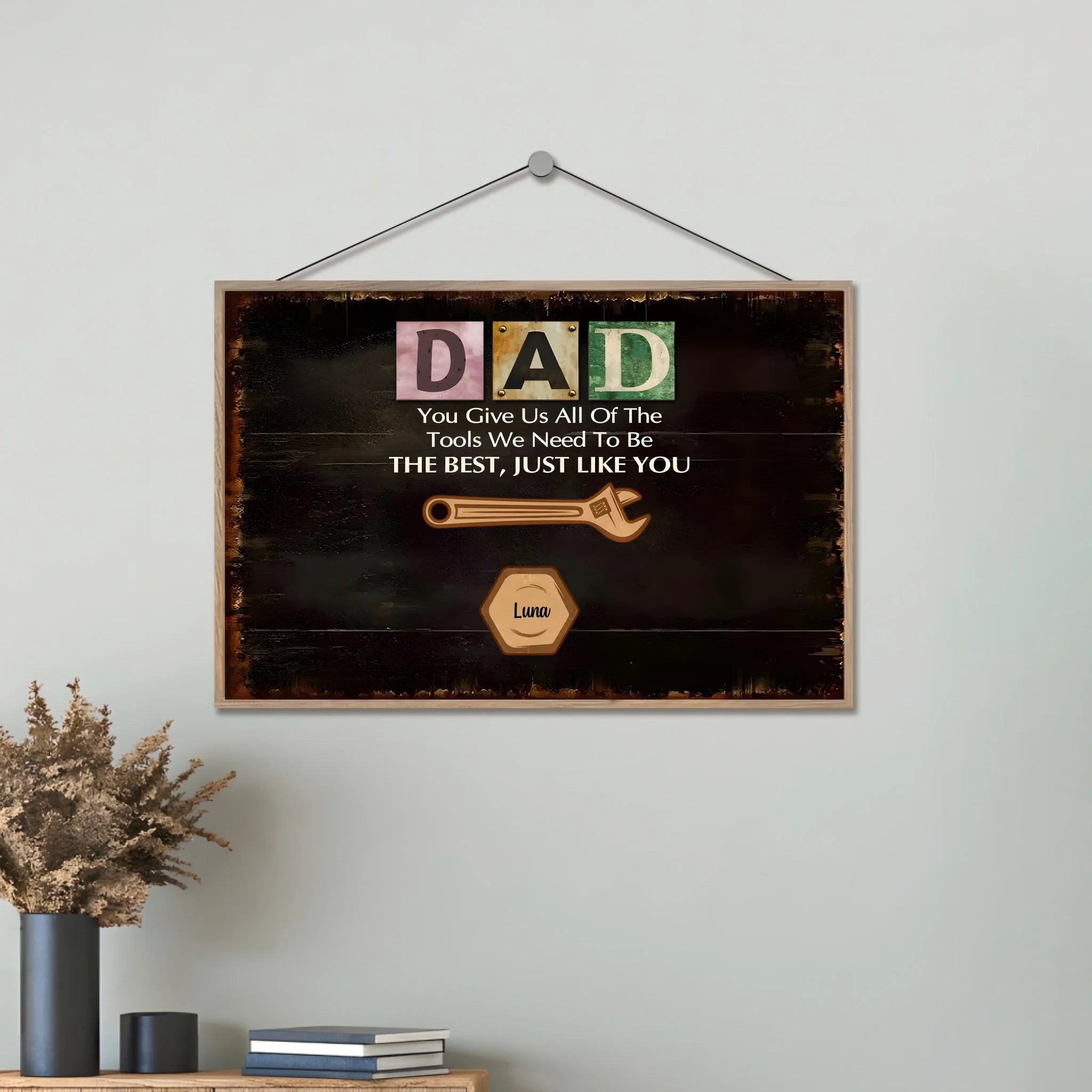 You Give Us All The Tools We Need - Personalized Custom Wooden Plaque - Father's Day Gift For Grandpa, Dad 732539 - DiyGiftly