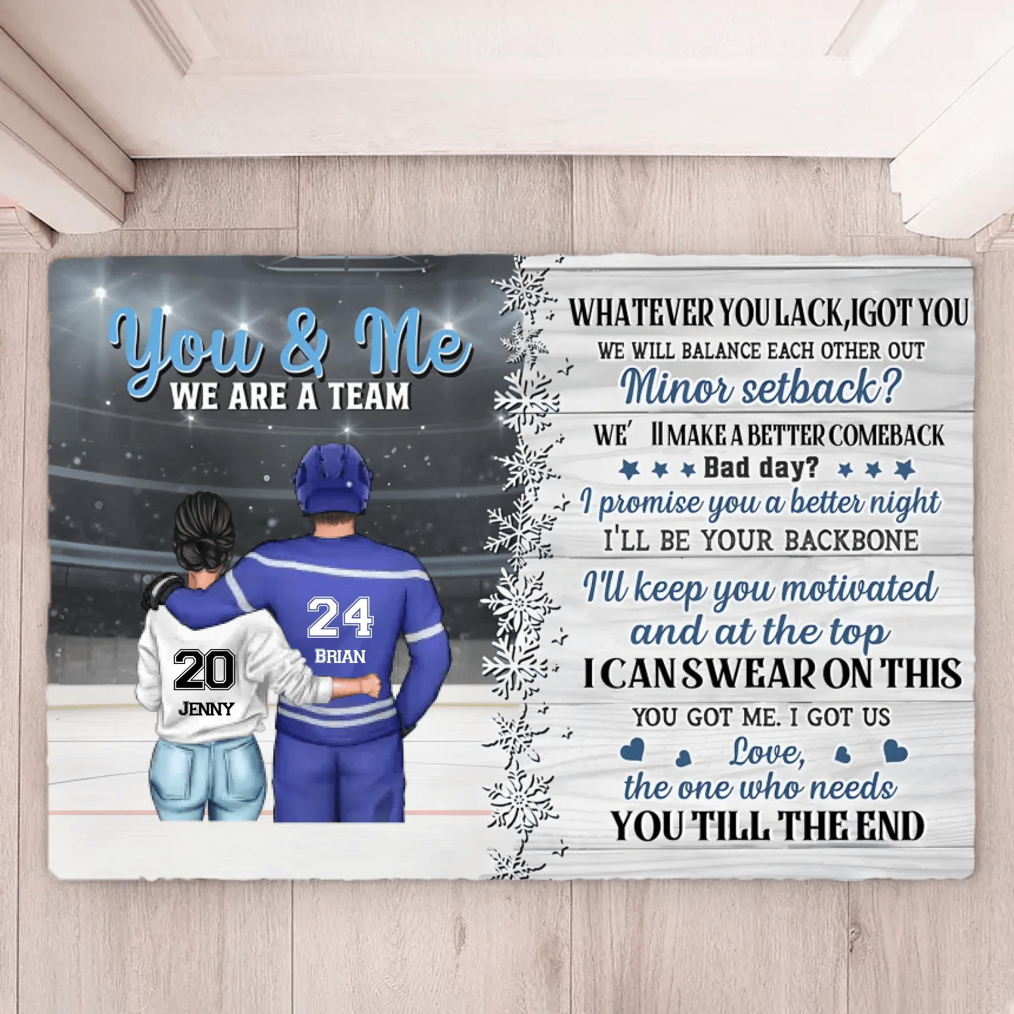 You Got Me I Got Us - Personalized Mat 713300 - D - DiyGiftly