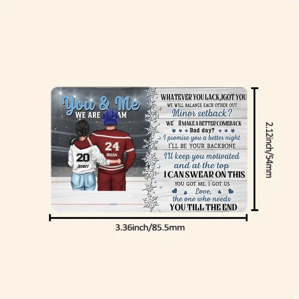 You Got Me I Got Us - Personalized Wallet Card 736319 - DiyGiftly