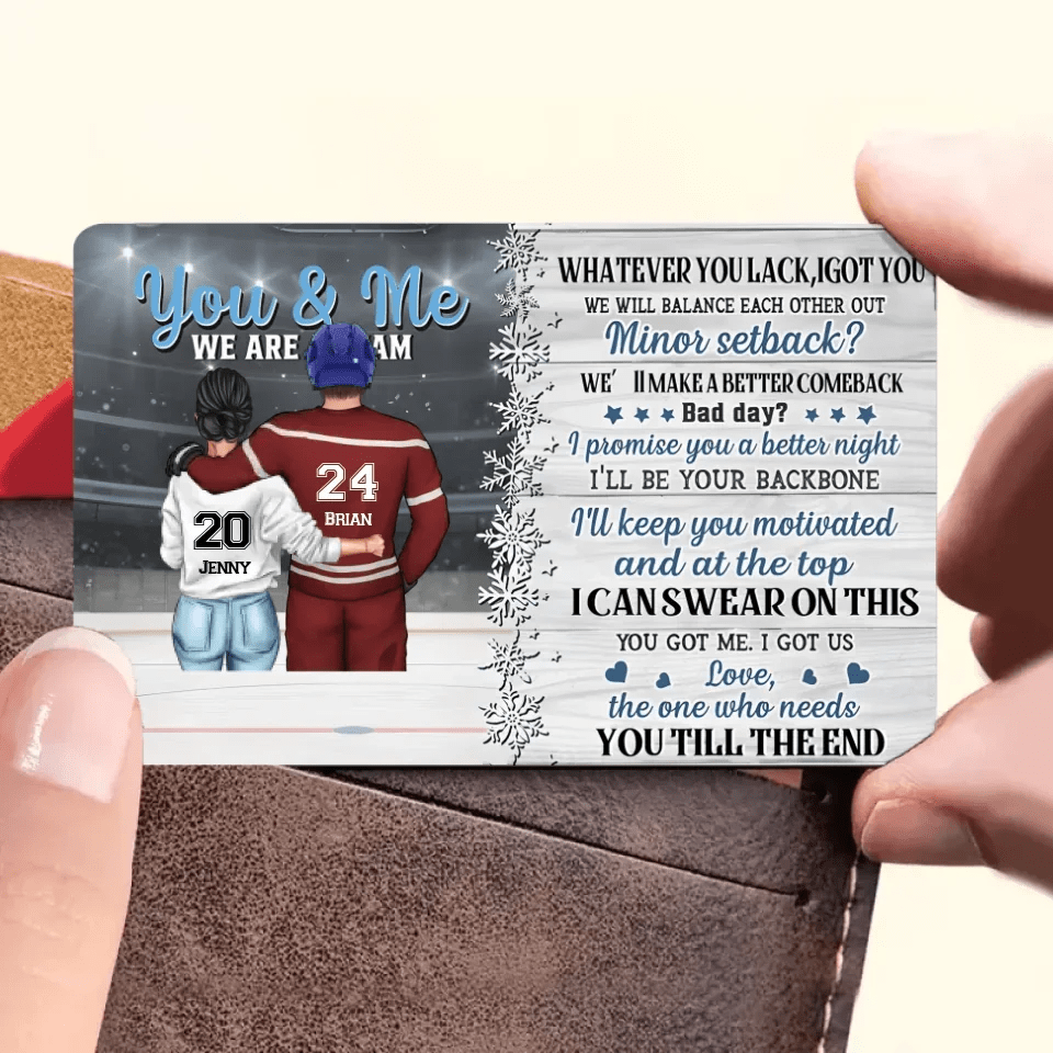 You Got Me I Got Us - Personalized Wallet Card 736319 - DiyGiftly