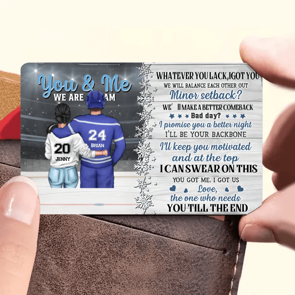 You Got Me I Got Us - Personalized Wallet Card 736319 - DiyGiftly