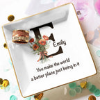 You Make The World Better - Personalized Jewelry Dish 1074449 - DiyGiftly