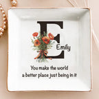 You Make The World Better - Personalized Jewelry Dish 1074449 - DiyGiftly