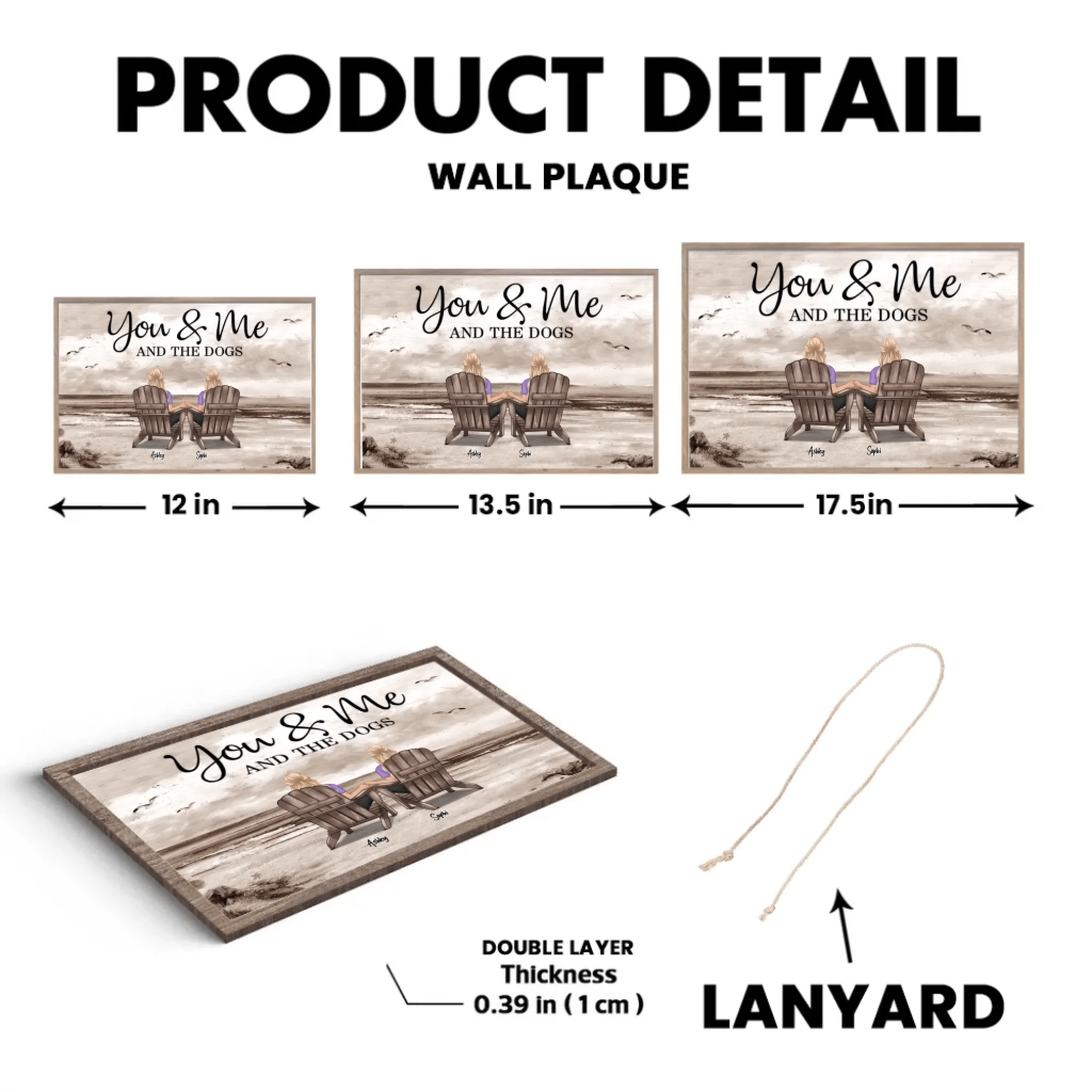 You Me And The Dogs Cats Personalized Custom Wooden Plaque, Heartfelt Anniversary Gift For Dog Lovers, Gift For Cat Lovers 700309 - DiyGiftly