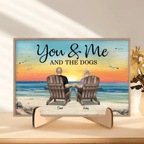You Me And The Dogs Cats Personalized Custom Wooden Plaque, Heartfelt Anniversary Gift For Dog Lovers, Gift For Cat Lovers 700309 - DiyGiftly