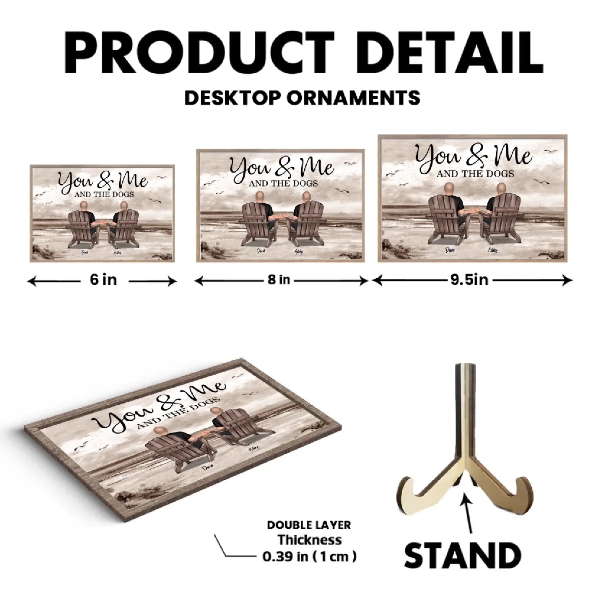 You Me And The Dogs Cats Personalized Custom Wooden Plaque, Heartfelt Anniversary Gift For Dog Lovers, Gift For Cat Lovers 700309 - DiyGiftly