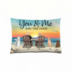 You Me And The Dogs Cats Personalized Pillow, Heartfelt Anniversary Gift For Dog Lovers, Gift For Cat Lovers 714269 - B - DiyGiftly