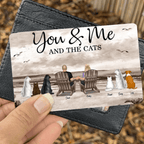 You Me And The Dogs Cats Personalized Wallet Card , Heartfelt Anniversary Gift For Dog Lovers, Gift For Cat Lovers 700309 - DiyGiftly