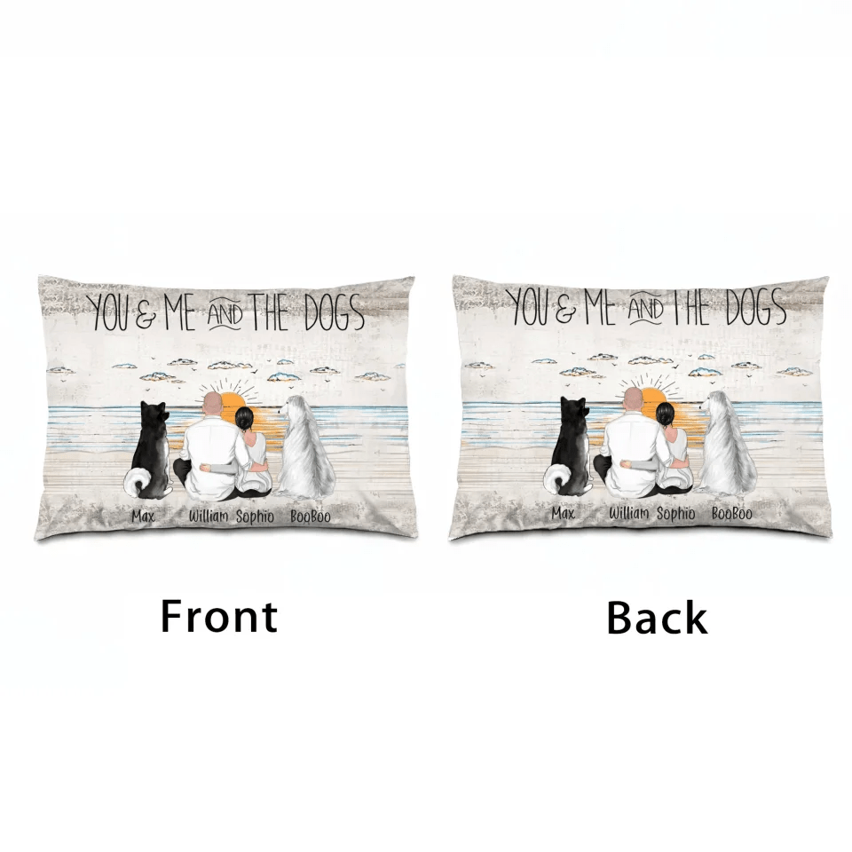 "You & Me and the Dogs" Custom Gift for Dog Lovers 701183 - B - DiyGiftly