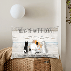 "You & Me and the Dogs" Custom Gift for Dog Lovers 701183 - B - DiyGiftly