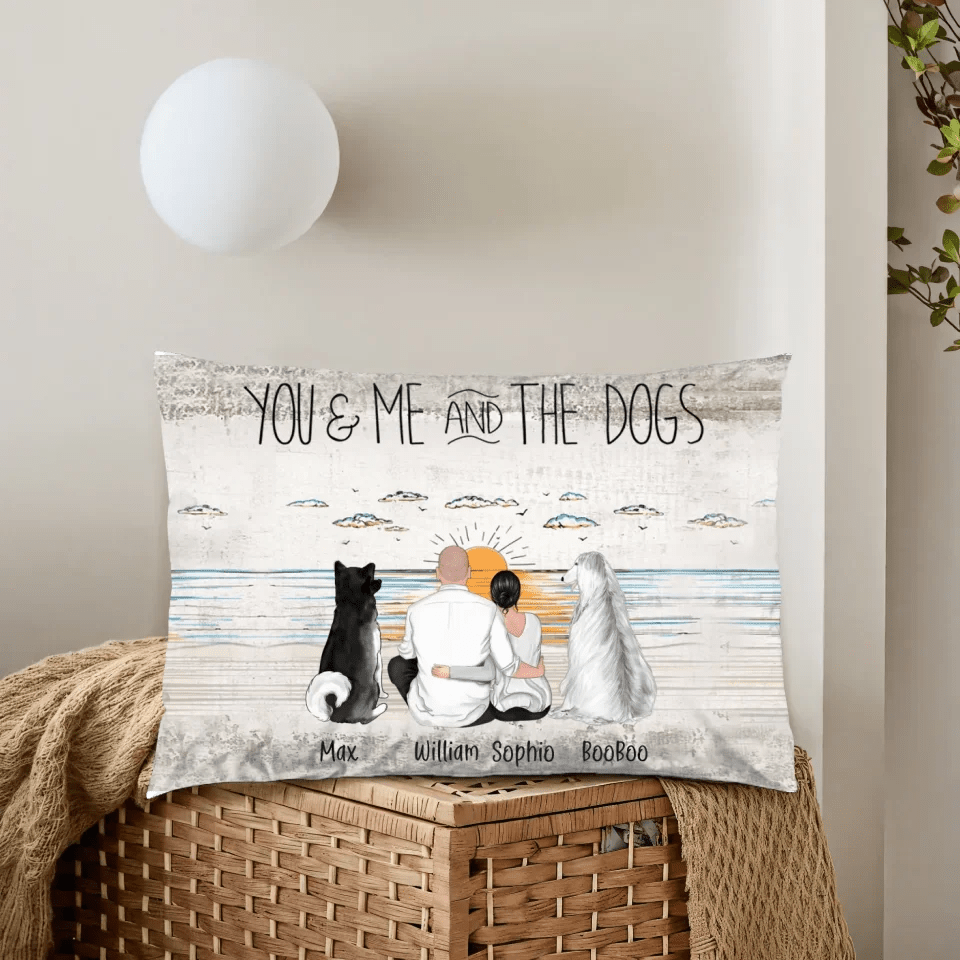 "You & Me and the Dogs" Custom Gift for Dog Lovers 701183 - B - DiyGiftly