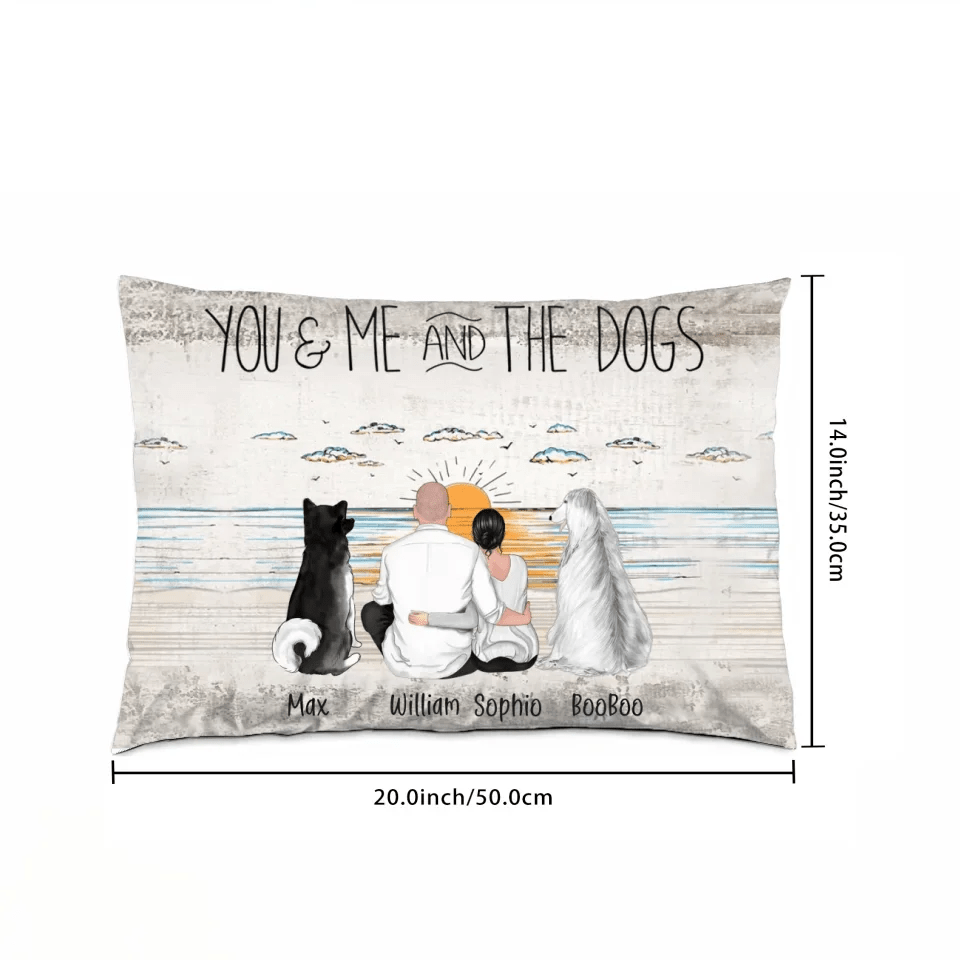 "You & Me and the Dogs" Custom Gift for Dog Lovers 701183 - B - DiyGiftly