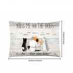 "You & Me and the Dogs" Custom Gift for Dog Lovers 701183 - B - DiyGiftly