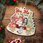 You, Me And The Dogs - Personalized Custom Shaped Wooden Ornament 721892 - DiyGiftly