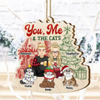 You, Me And The Dogs - Personalized Custom Shaped Wooden Ornament 721892 - DiyGiftly