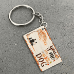 You & Me & The Dogs - Personalized Acrylic Keychain - Couple & Dog Back 737117 - DiyGiftly