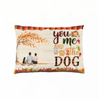 You & Me & The Dogs - Personalized Pillow - Couple & Dog Back 713208 - B - DiyGiftly