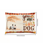 You & Me & The Dogs - Personalized Pillow - Couple & Dog Back 713208 - B - DiyGiftly