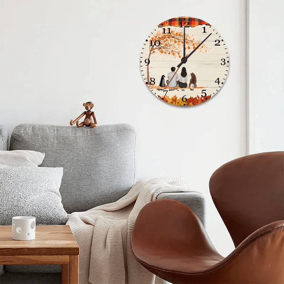 personalized wooden wall clock keepsake as a christmas gift