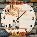 personalized wooden wall clock keepsake as a birthday gift