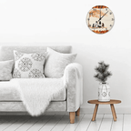 personalized wooden wall clock as a new home gift