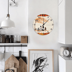 personalized wooden wall clock keepsake as a new home gift