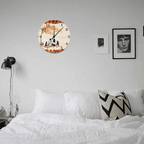 personalized wooden wall clock as a christmas gift