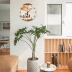 personalized wooden wall clock keepsake for living room decor