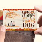 You & Me & The Dogs - Personalized Wallet Card - Couple & Dog Back 713208 - Q - DiyGiftly