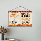 You & Me & The Dogs - Personalized Wooden Plaque - Couple & Dog Back 713208 - DiyGiftly