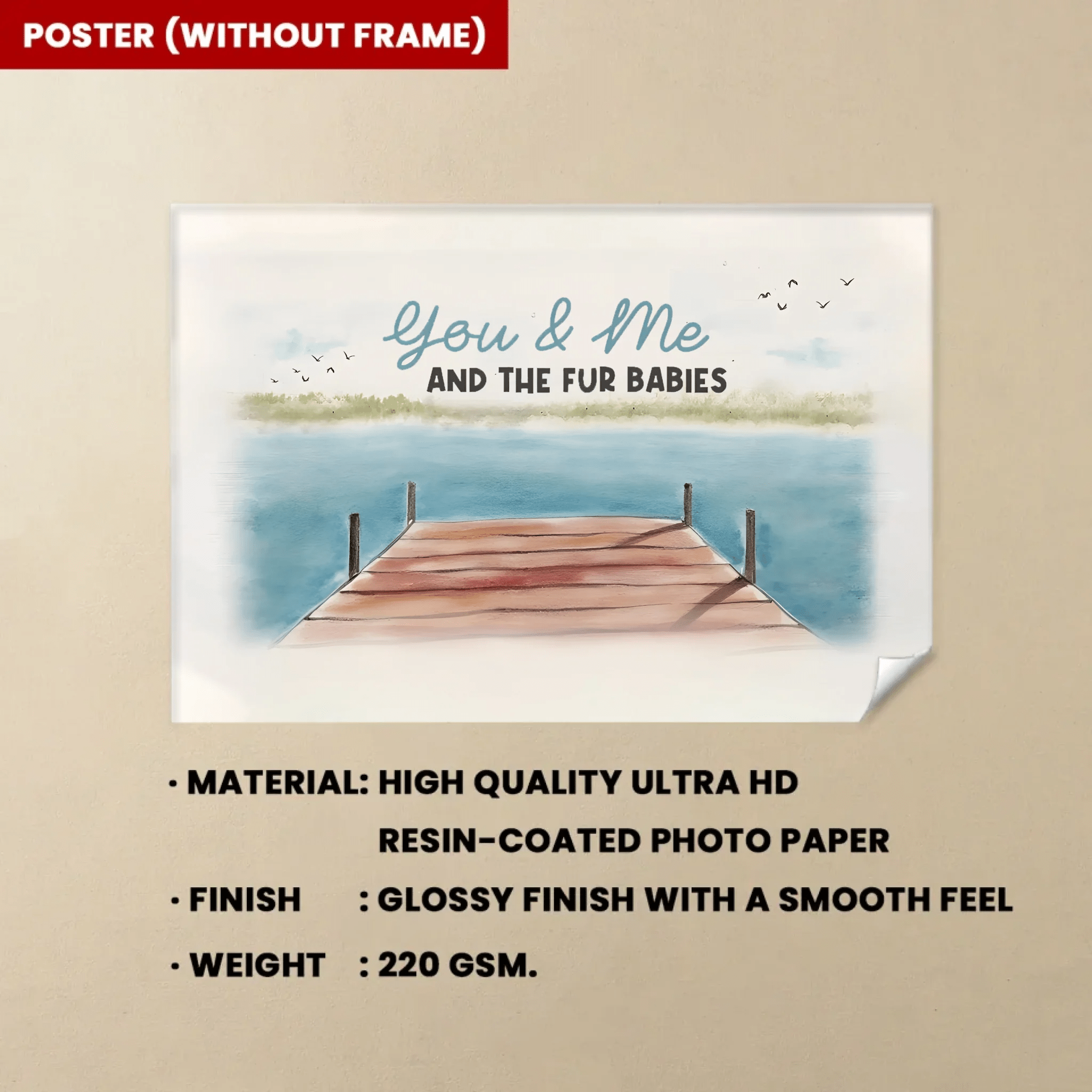 You Me & The Fur Babies - Personalized Wrapped Canvas 712419 - 712582 - DiyGiftly