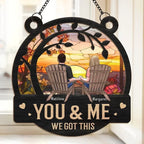 You & Me, Together Forever - Couple Personalized Window Hanging Suncatcher Ornament - Gift For Husband Wife, Anniversary 666957 - DiyGiftly