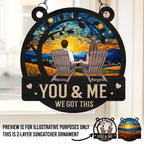 You & Me, Together Forever - Couple Personalized Window Hanging Suncatcher Ornament - Gift For Husband Wife, Anniversary 666957 - DiyGiftly