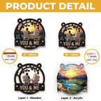 You & Me, Together Forever - Couple Personalized Window Hanging Suncatcher Ornament - Gift For Husband Wife, Anniversary 666957 - DiyGiftly