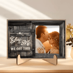 You & Me - Upload Image, Personalized Horizontal Wooden Plaque 707056 - DiyGiftly