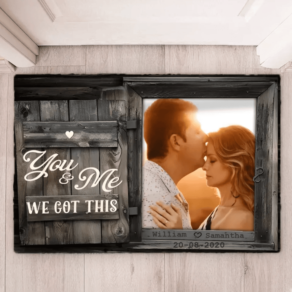 You & Me - Upload Image, Personalized Mat 707056 - D - DiyGiftly