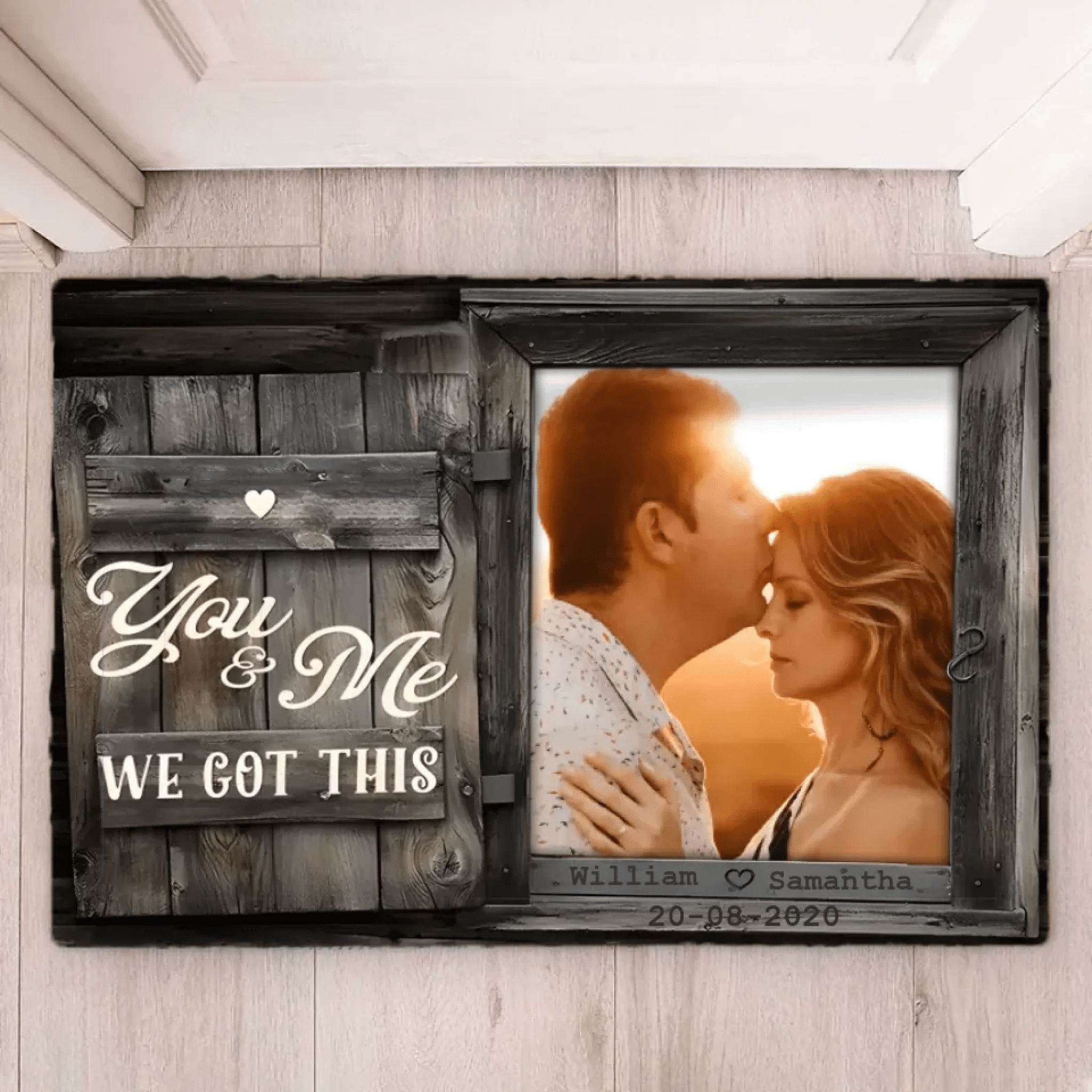 You & Me - Upload Image, Personalized Mat 707056 - D - DiyGiftly