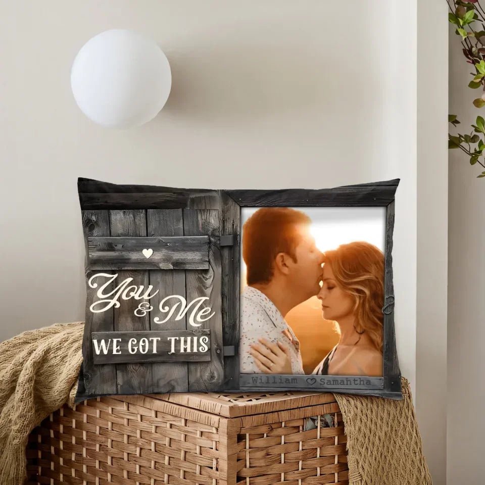 You & Me - Upload Image, Personalized Pillow 716320 - B - DiyGiftly