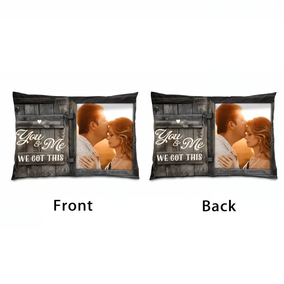 You & Me - Upload Image, Personalized Pillow 716320 - B - DiyGiftly