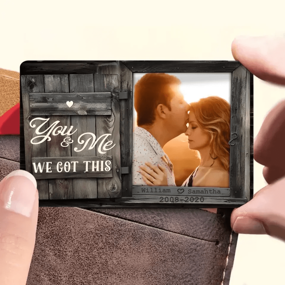You & Me - Upload Image, Personalized Wallet Card 736452 - DiyGiftly