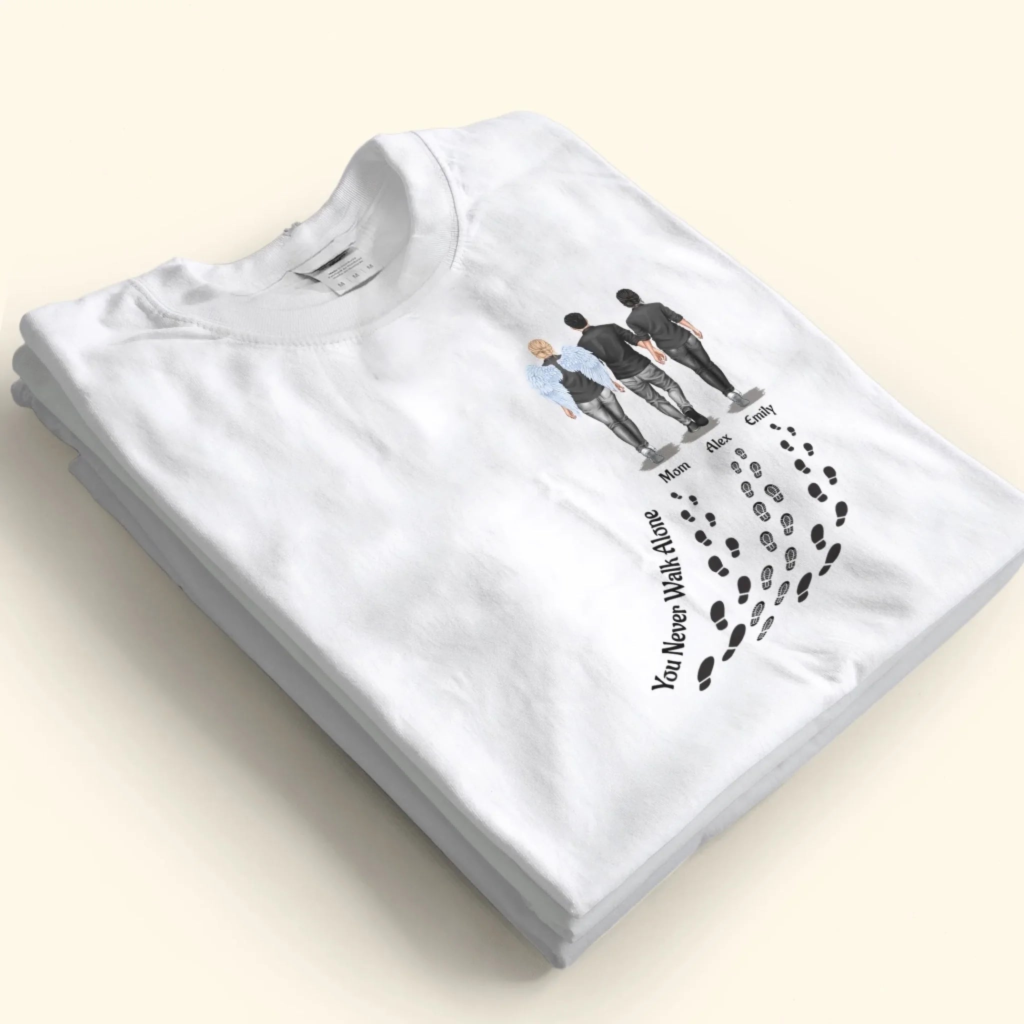 You Never Walk Alone (Memorial) - Personalized Shirt for Grieving Hearts 1074485 - DiyGiftly