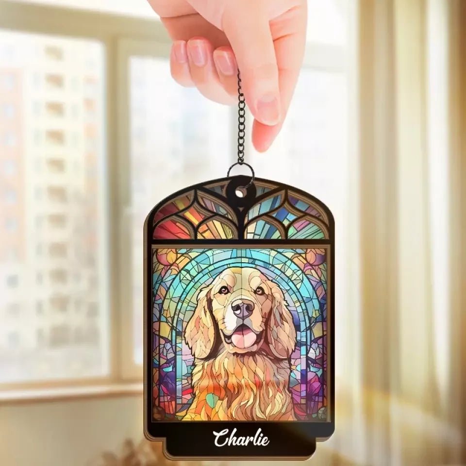 You Will Always Be In Our Hearts - Memorial Personalized Window Hanging Suncatcher - Sympathy Gift For Pet Owners, Pet Lovers 669144 - DiyGiftly